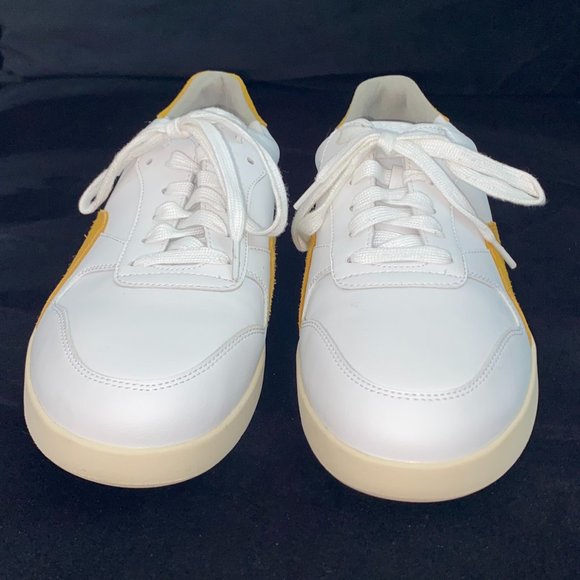 EVERLANE The ReLeather® Court Sneaker | White/Mustard | M6.5 | NWOB - Picture 6 of 8